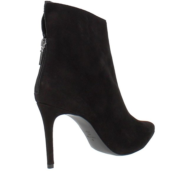 Aqua Black Suede Hendrix Stiletto Booties - Picture 4 of 6